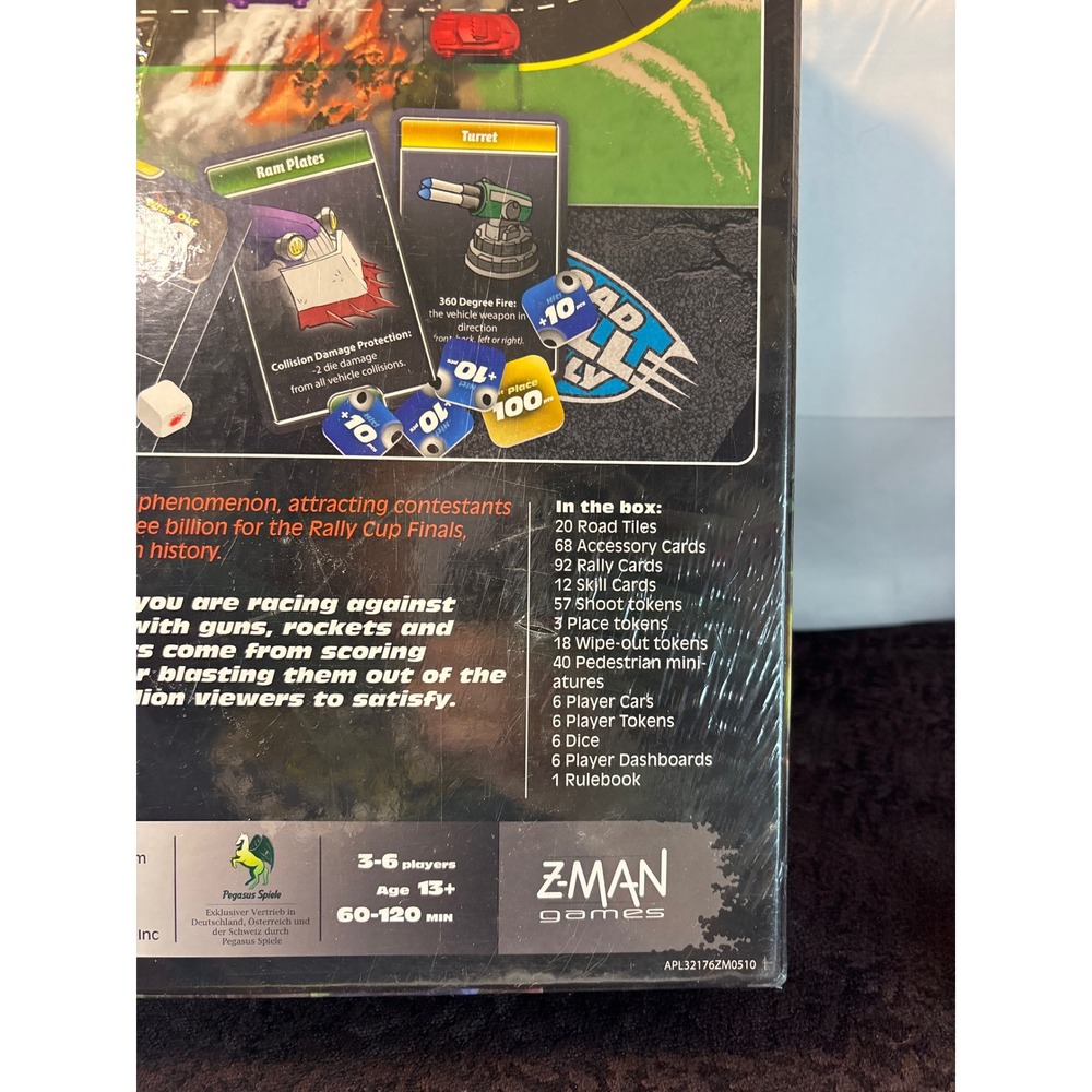 Z-Man Games Road Kill Rally Board Game Daniel George New Sealed 2010 - Picture 3 of 4